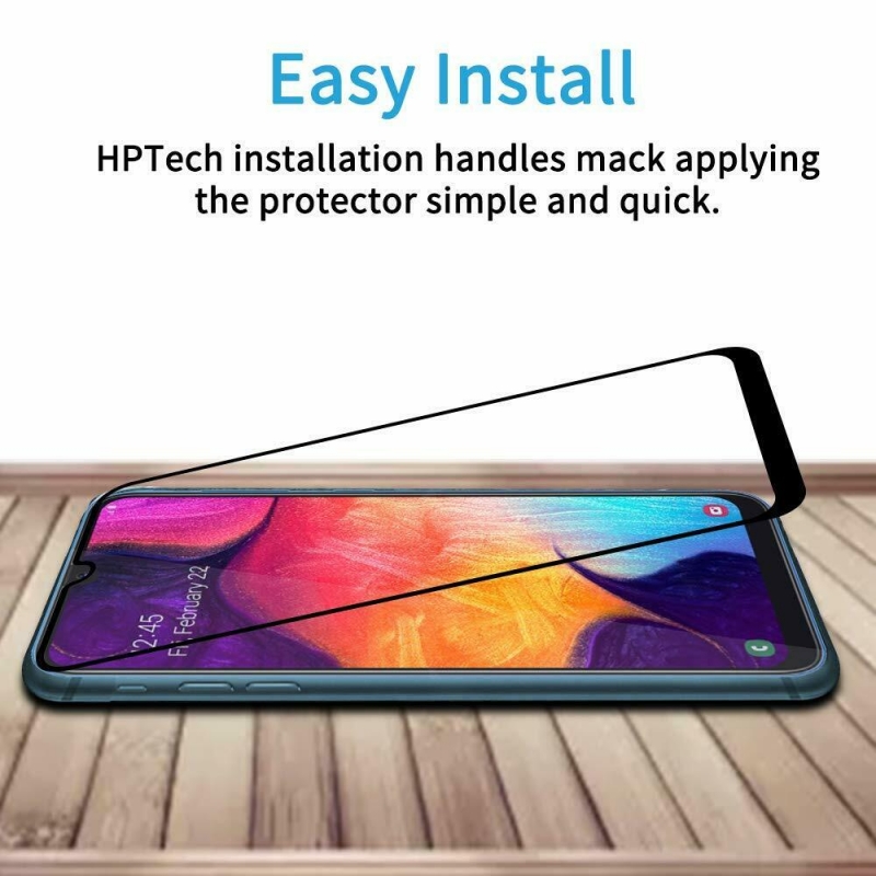 Miếng Kính Cường Lực Full Samsung Galaxy A11 Hiệu Glass ôm sát vào màn hình máy bao gồm cả phần viền màn hình, bám sát tỉ mỉ từng chi tiết nhỏ
